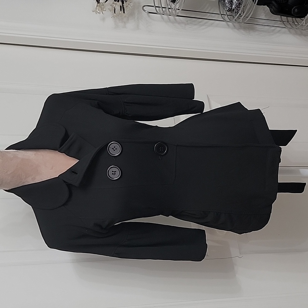 High Street, Size S, Black Knit Button Blazer.  EUC